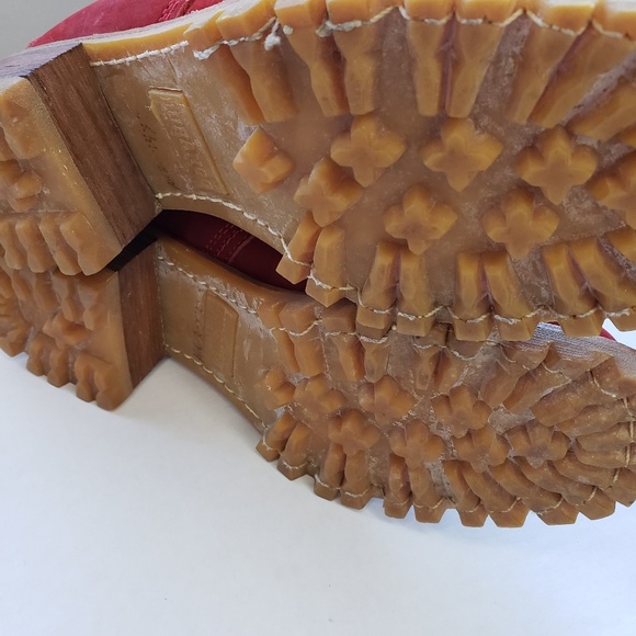 Durango Red Suede Chukka Heeled Lace Up Square To… - Picture 7 of 8